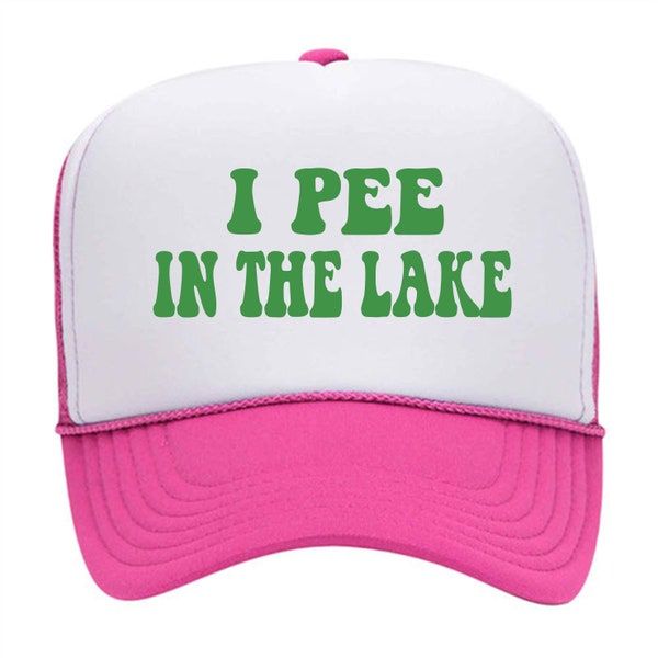 I PEE IN THE Lake // Unbeatable Quality and Price // Funny // Trucker Hat // Baseball cap