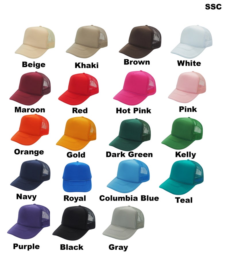 Custom Spring Break Party Trucker Hats // Unbeatable Quality and Price //Nick Names // Pictures // Quotes image 8