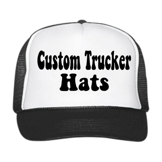 CUSTOM TRUCKER Hats // Unbeatable Quality and Price // Logos // Pictures //  Quotes // Baseball Hat 