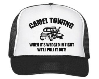 Camel Towing Funny Trucker Hat // Unbeatable Quality and Price // Humor // Snapback // Retro //