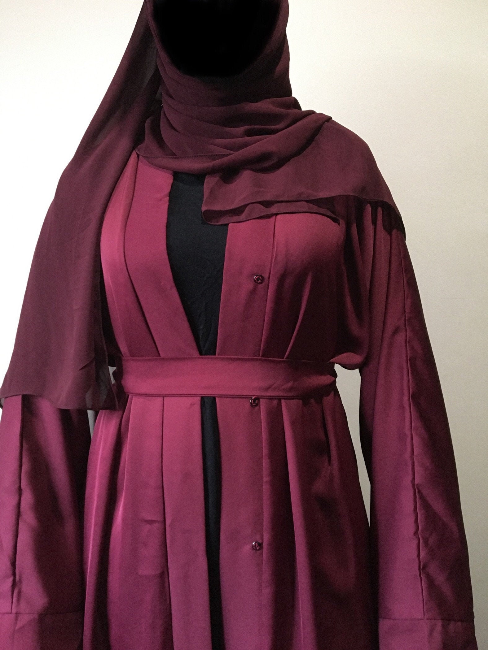  Red open abaya  DUBAI Etsy