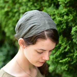 Linen - 8 inch Headband//Headwrap//Headcovering//Headscarf