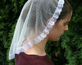 Lightweight Tulle Princess Veil Chapel Cap
