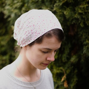Cotton Florals Full Coverage Headband//Headwrap//Headcovering//Headscarf Silver Stitching Co image 5