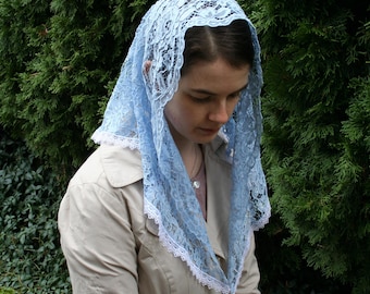 Floral Lace Bell-Shape Chapel Veil Mantilla