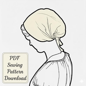 PDF Sewing Pattern and Tutorial - Full Coverage Headwrap/Headcovering/Headscarf