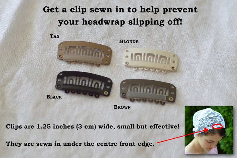Dentelle extensible bandeau 25 cm//châle//couvre-chef//foulard Silver Stitching Co image 5