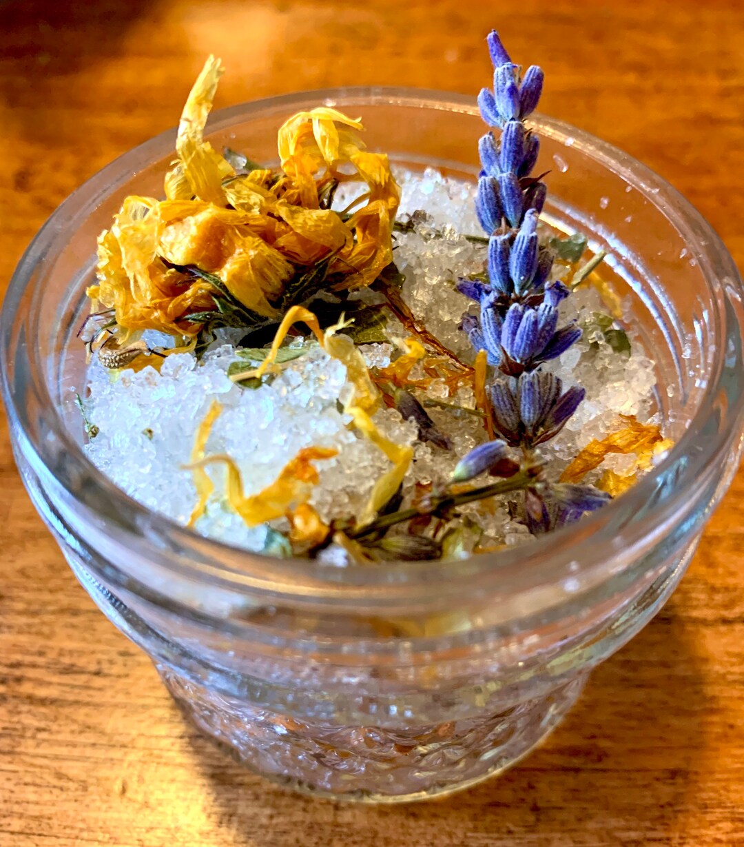 Muscle Relaxing Bath Salt/herbal Muscle Soak/calendula Etsy
