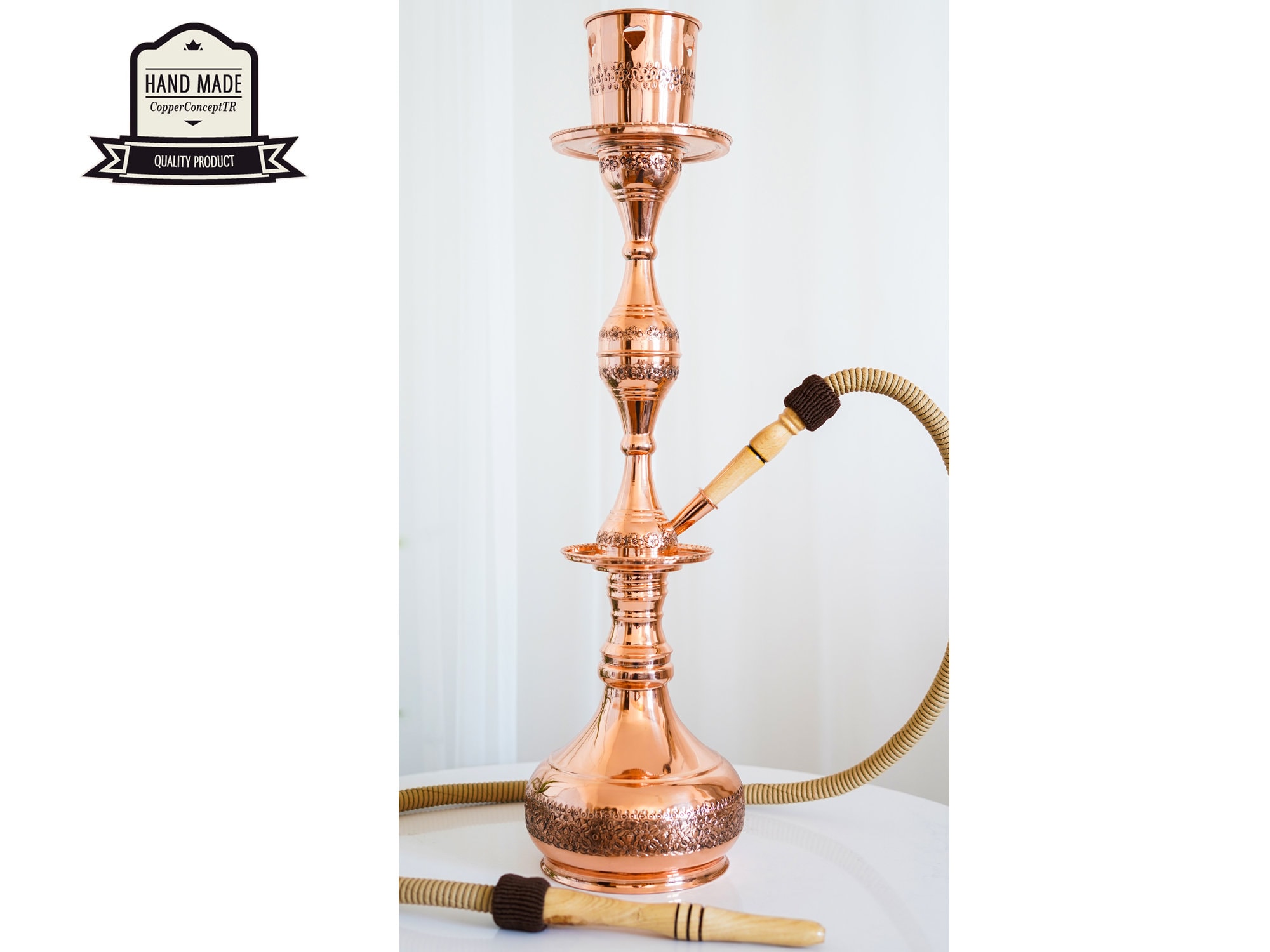 Copper Hookah Engraved Copper Shisha Hand Carved Pure Etsy