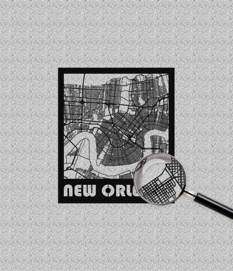 New Orleans Louisiana File for Laser Cut Instant Download Svg Dxf Eps