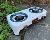 Vintage PRIMUS STOVE Enamelled Rare Model 2 Burner Camping Stove Off Grid Living Vintage Campervan