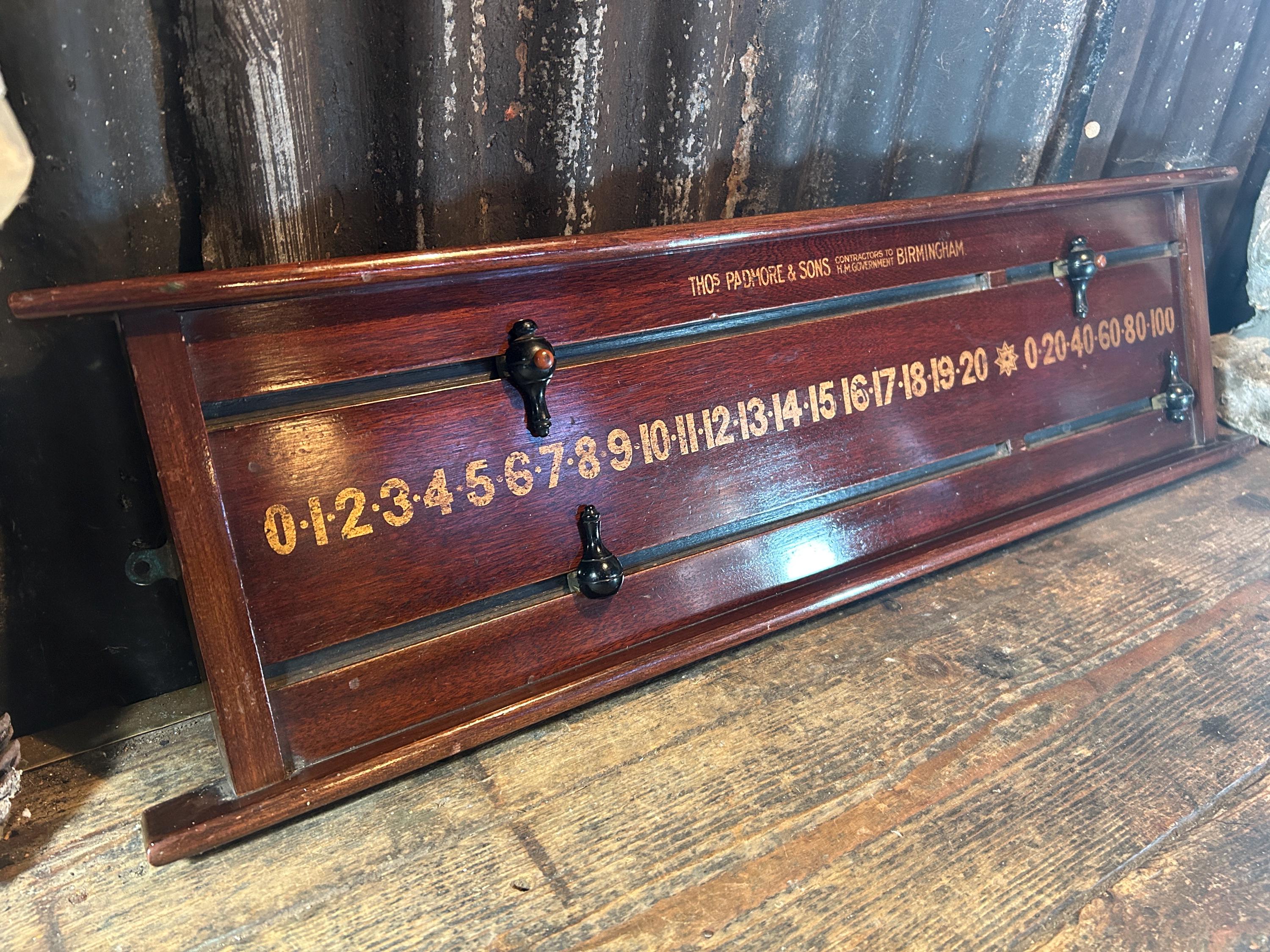 Antique Snooker Scoreboard - Etsy