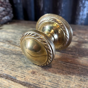 Vintage Original Large Good Colour / CENTRAL DOOR PULL / Solid Brass Pull Door Knob Brass Door Hardware Brass Door Pull Period Door Fittings