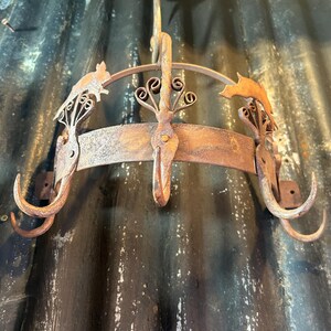 Wonderful Vintage / GAME MEAT HOOK / Utensil Pan Pot Hanger Good Authentic Rusty Patina Meat Hooks Country Kitchen Decor Kitchen Hooks