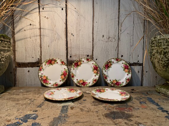 Royal albert old top country roses plates