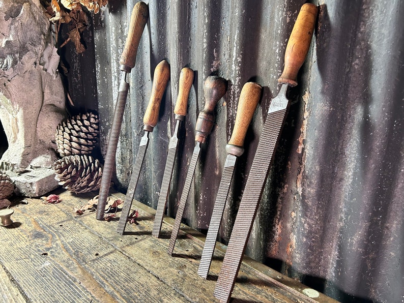 Vintage Wooden Handled X6 / CARPENTERS RASPS / Carpentry Woodworkers ...