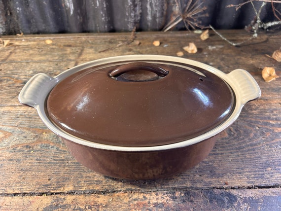 未使用　LE CREUSET グリルパン ブラウン Classic Vintage 1970s / LE CREUSET CASSEROLE / Brown Range French