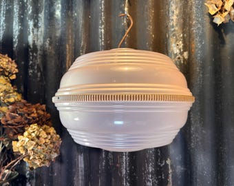 Abajur vintage rosa dos anos 60 / estilo era espacial / Abajur para luminária pendente retrô, decoração de interiores de meados do século XX