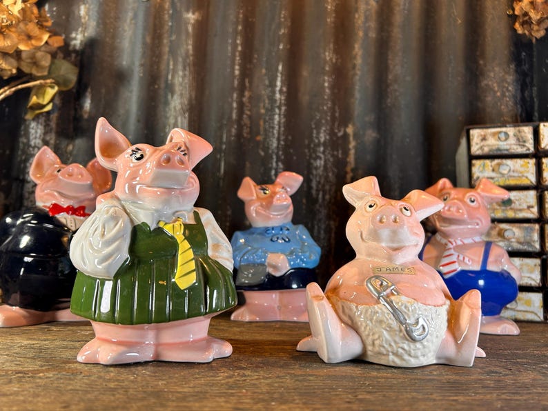 Original 1980s Vintage / NATWEST PIGGY BANKS / Savings Bank Money Box ...