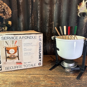 Vintage fondue le creuset - Etsy 日本