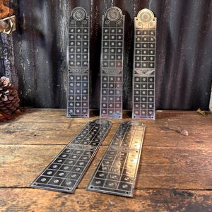 19th Century Aesthetic Period X5 / DOOR PUSH PLATE / Salvaged Reclaimed Door Finger Plate Antique Door Hardware Door Furniture English
