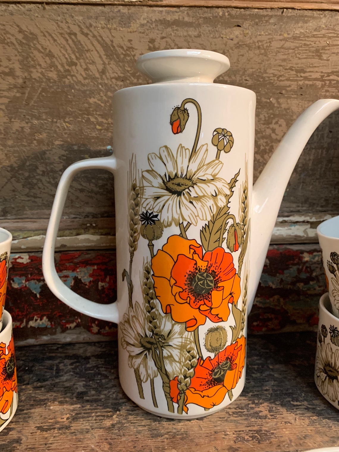 Vintage 1970s / Retro Coffee Set / 1970s Kitchenalia Retro Tea Etsy UK