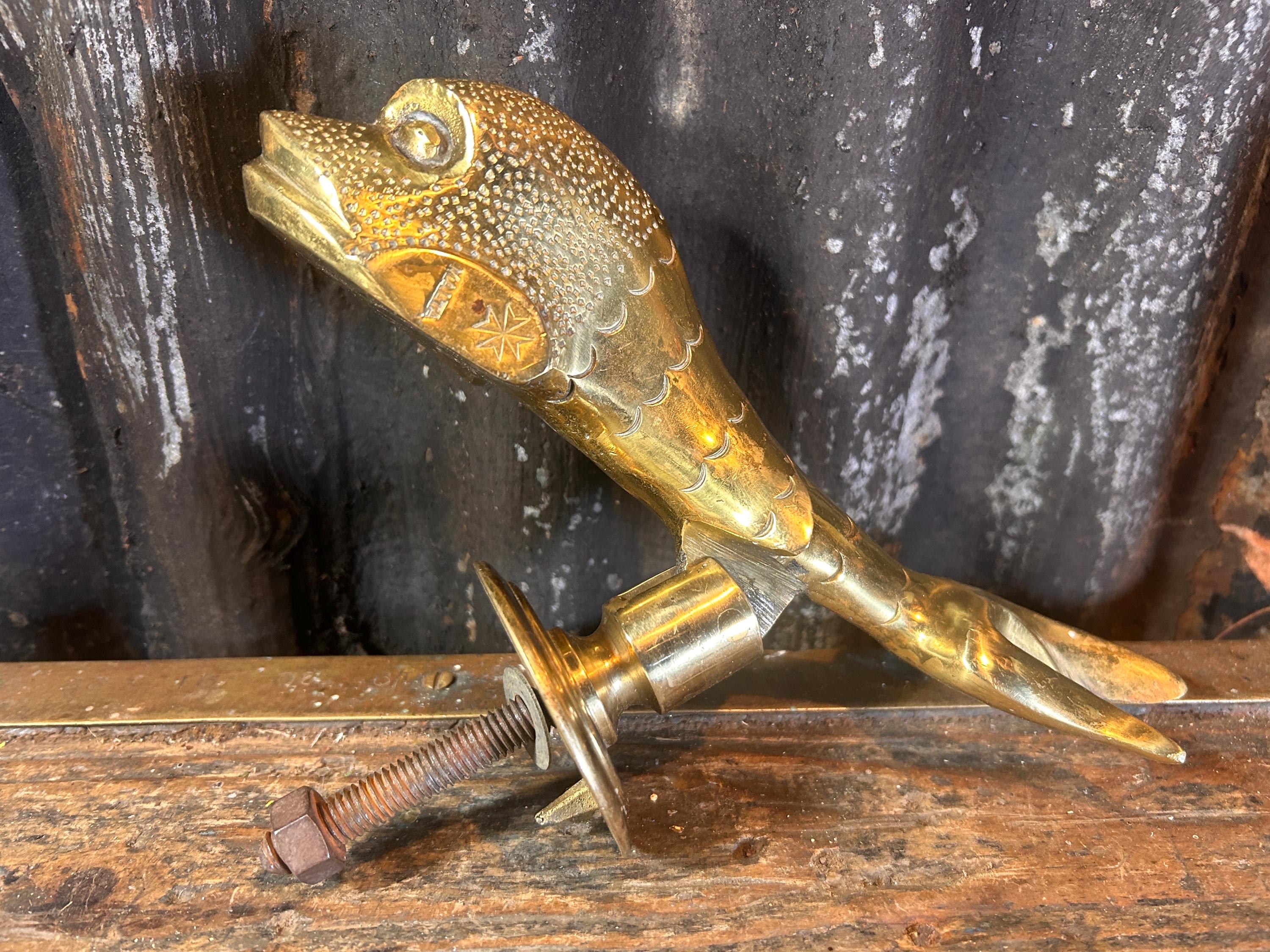 Stunning Quality Maltese Large Fish Dolphin / VINTAGE DOOR KNOCKER