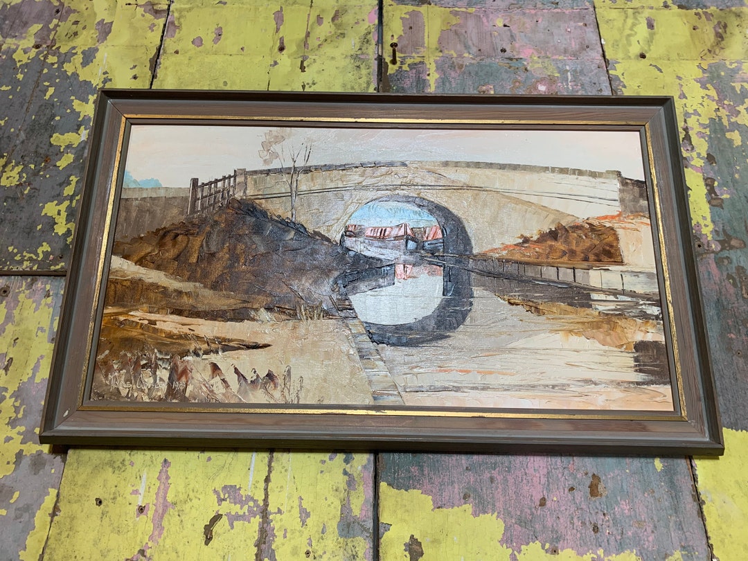 Harley Crossley 1970s / PALETTE KNIFE PAINTING / 20th Century Oil on