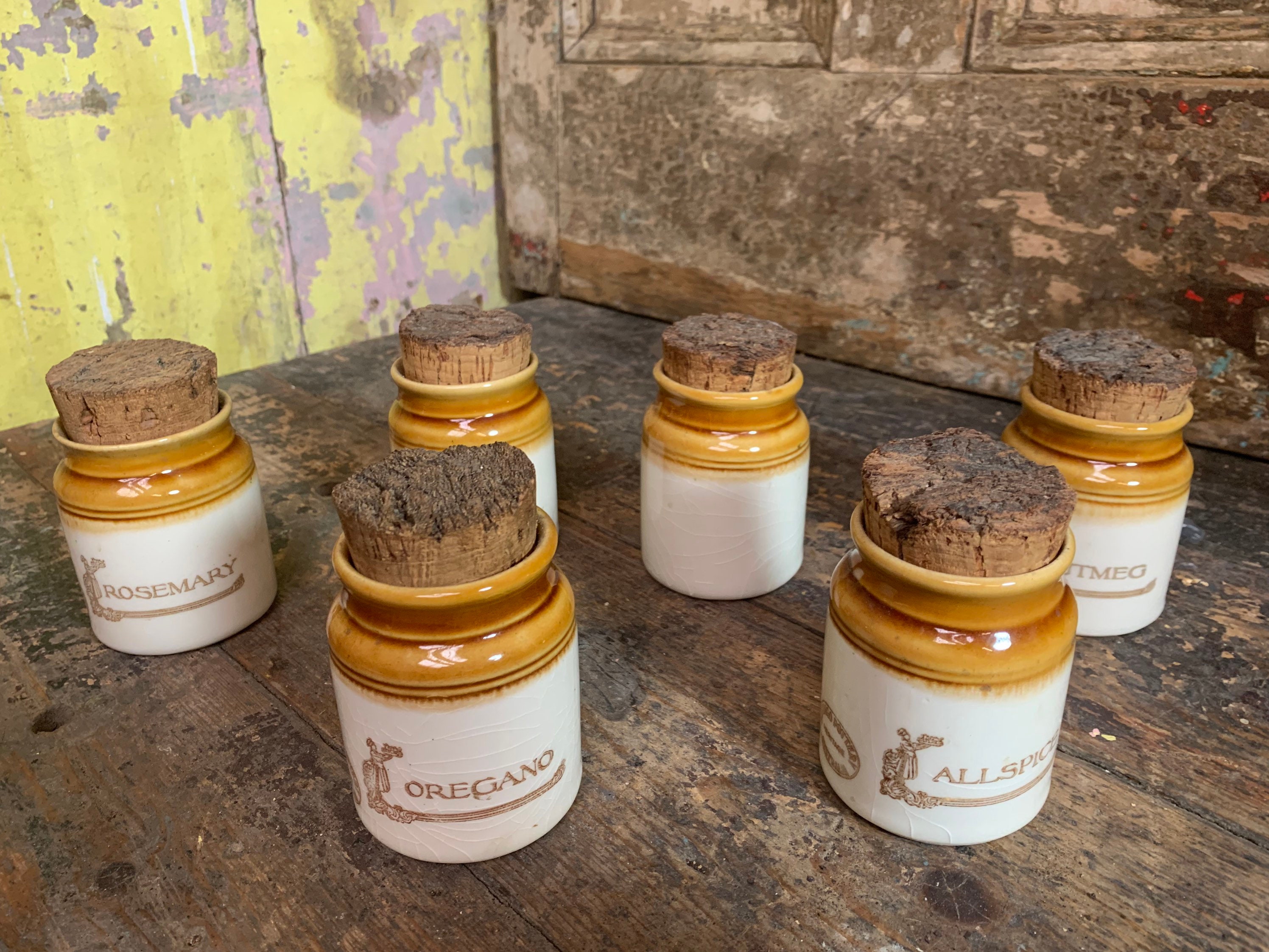 Home & Living Kitchen & Dining French Vintage Kitchen Jars 4 Vintage