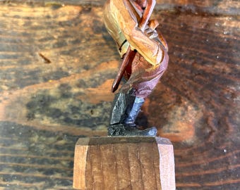 アンティーク木彫りの夫婦　スイス　DOBIN製 アンティーク木彫りの夫婦 スイス DOBIN製