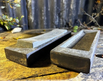 Antique 19th C Bench Stone / SHARPENING STONE / Victorian Original Woodwork Tools Workshop Repair Shop Furniture Restoration Man Hone Stone