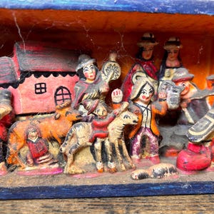 Folk Art Vintage / RETABLO SANTERO BOX / Peruvian Diorama Retablo ...