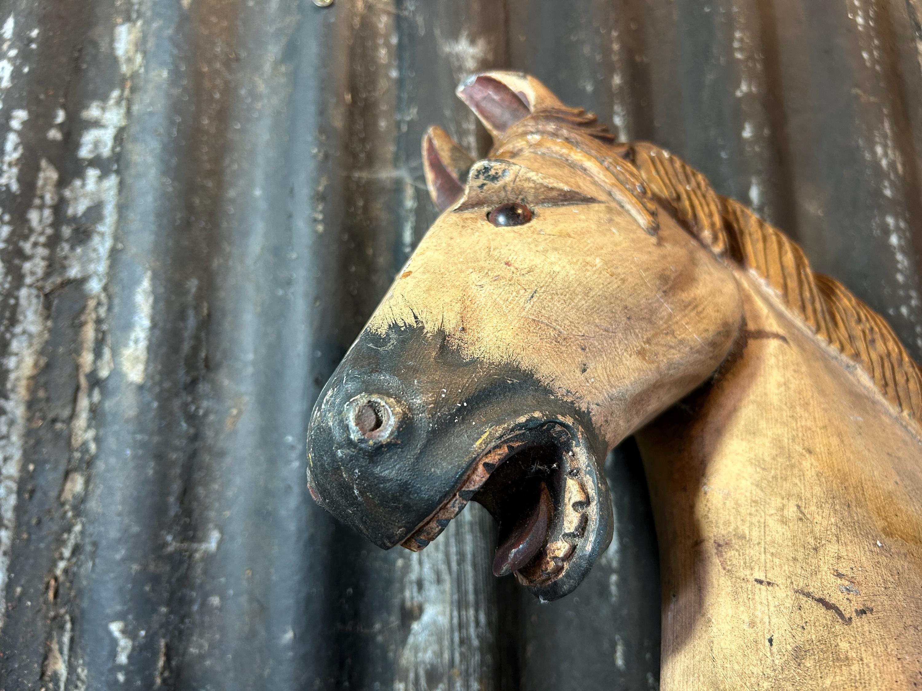 Antique toy horse - Etsy 日本