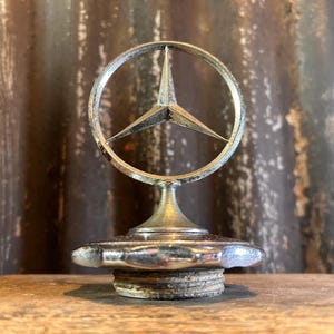 Vintage / MERCEDES BENZ MASCOT / Radiator Cap Car Bonnet Emblem Home Office Decor Classic Car Gifts For Enthusiasts Hood Emblem Badge Grille