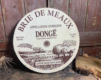 Extra Large wooden / VINTAGE BRIE BOX / Brie De Meaux Vintage Kitchen Display Restaurant Decor Shop Display Gift For Foodies Gifts for Chefs