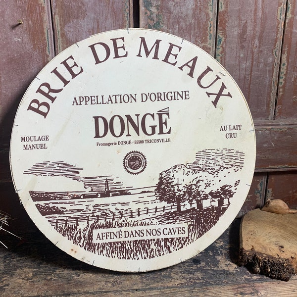 Extra Large wooden / VINTAGE BRIE BOX / Brie De Meaux Vintage Kitchen Display Restaurant Decor Shop Display Gift For Foodies Gifts for Chefs