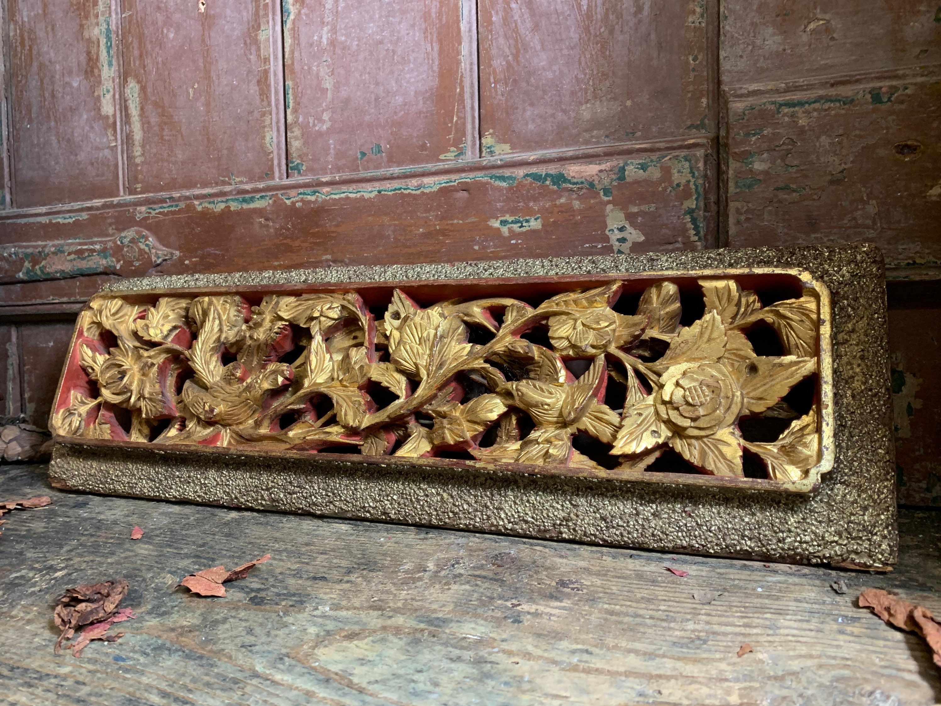 Antique chinese carved panel - Etsy 日本