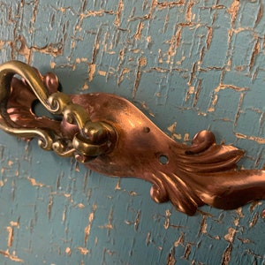 Viktorianischen Messing & Kupfer / single PULL HANDLE / große | Etsy