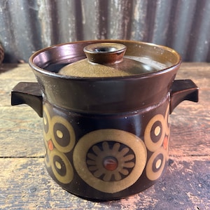 Original Denby Pottery Arabesque / STOCK POT TUREEN / Gill Pemberton Design Denby Samarkand Denby Vintage Retro Kitchen Dinnerware Gifts