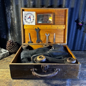 1960s Original Cased / VINTAGE ROLLER SKATES / Roller Skating Sports Shop Display Film Props Sporting Gifts Rollerena Vintage Skating Sports