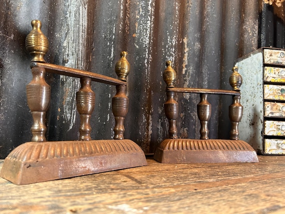 Set of Three Early 19th Century English Steel & Bronze Fire Tools Set of Three Early 19th Century English Steel & Bronze Fire Tools