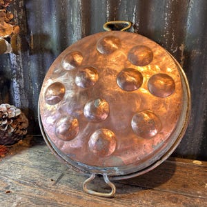 Late 19th Century French / BIMUELOS ESCARGOT PAN / French Copper & Brass French Copper Cookware French Kitchen Decor Country House Decor
