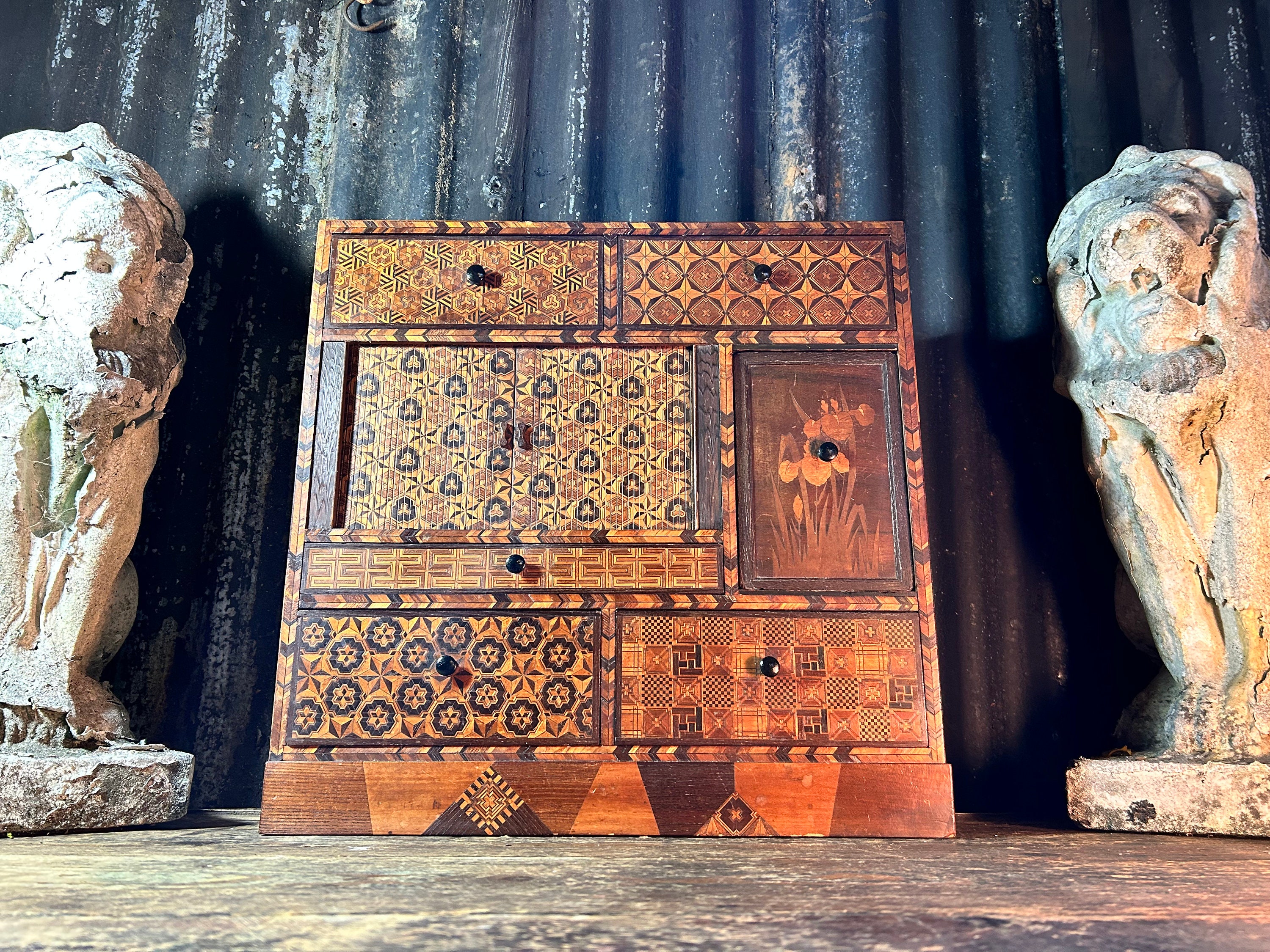 Japanese Antique Tobako-bon (Tobacco Box) - Zentner Collection