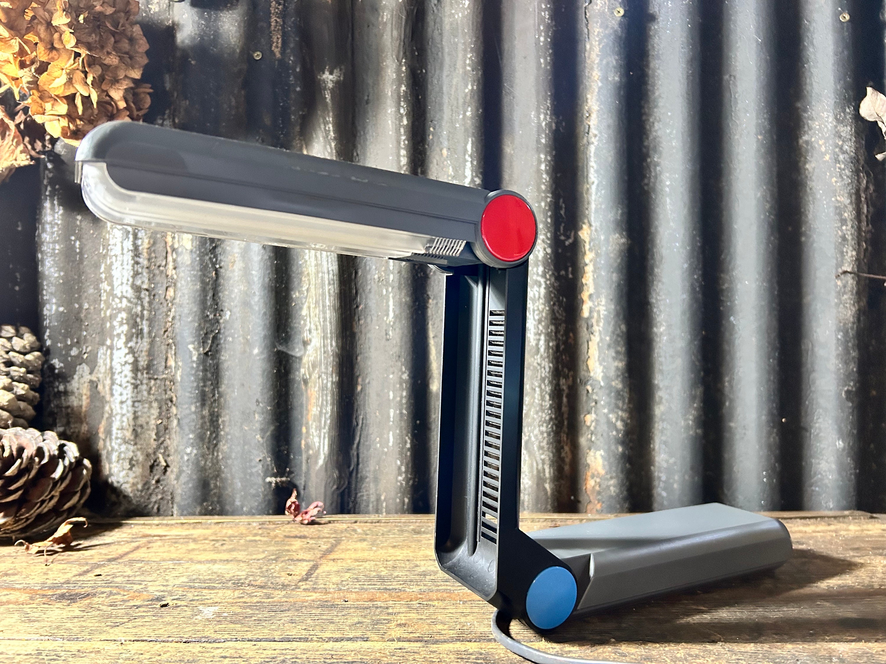Stunning 1980s Philips Foldable Postmodern / Z DESK LAMP / Vintage