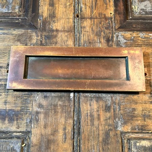 Calidad Bronce macizo / Latón / BUZÓN ANTIGUO / Ranura para correo Accesorios para muebles de puerta vintage Buzón con placa de latón vintage inglés