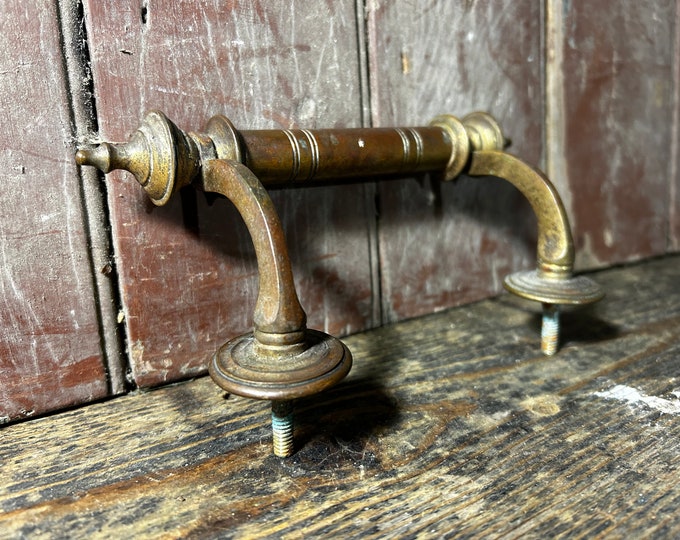 Antique Victorian English 8 / GRAB HANDLE PULL / Door Furniture Solid