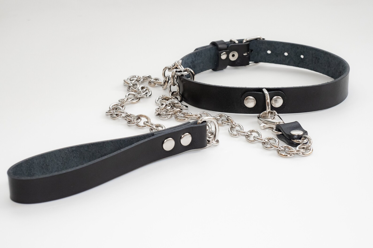 Unisex Collar and Leash Set BDSMGear for Submissive Leather Etsy