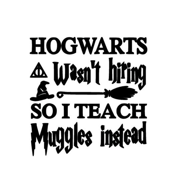 Download I Teach Muggles Harry Potter Decal Etsy