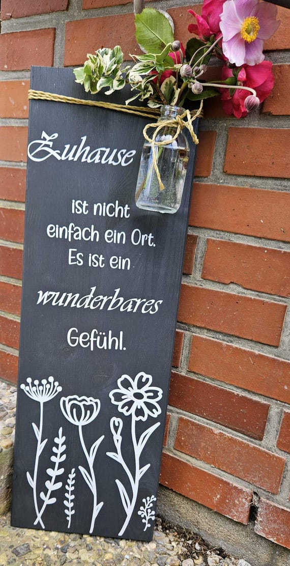 Wandschild - für Innen und Außen - Deko für den Eingangsbereich