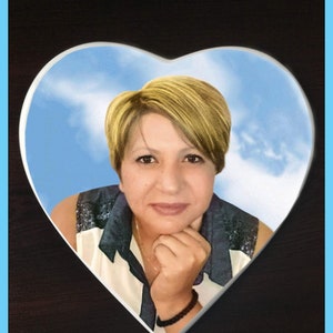 Photo Memorial Headstone Gravestone / Pet Ceramic Memorial Plaques / Porcelain Grave Photo / Funerary Plaque  for tombstone / Photoceramic